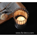 Mercury Glass hurrican Candle Holder, Cup Candle Holder